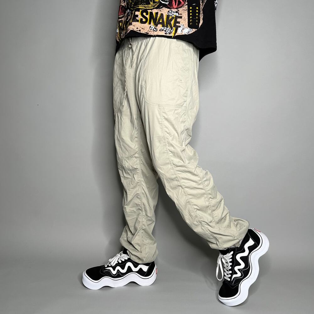 Vintage Y2K The North Face Sweatpants Womens XL Relaxed Fit Cream Tan Joggers